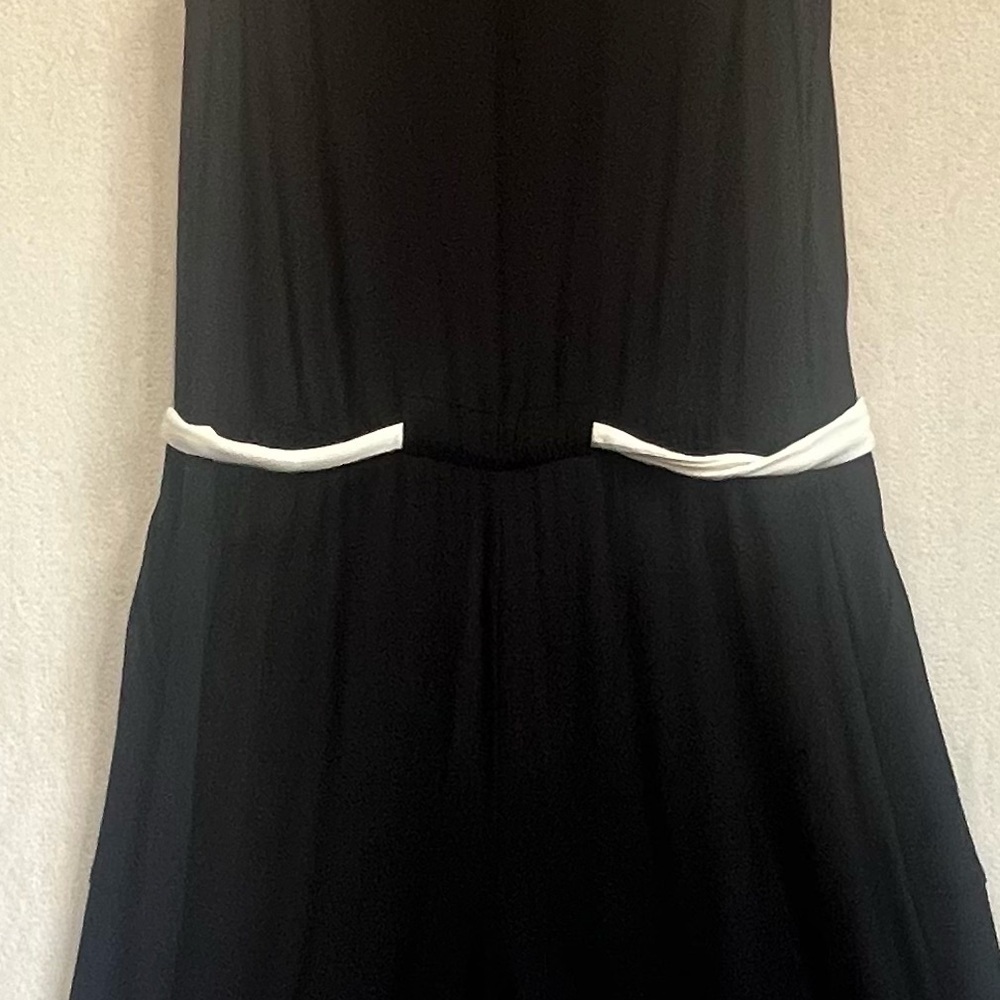 Soma Weekend Wide Leg Black Belted Jumpsuit Sz XL Loungewear - Picture 7 of 15